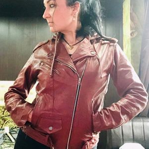 Genuine Leather Unisex Biker Jacket