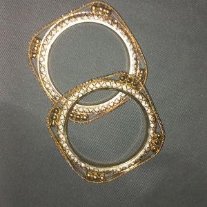 Latest Square Bangles With Beats And Diamonds