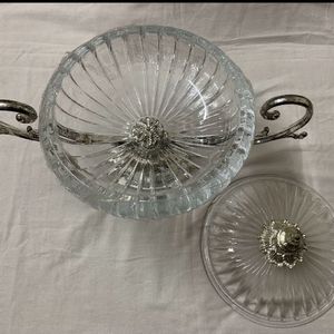 Vintage Edelita Patisserie Footed Glass Stand