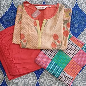 Biba Suit Set With Dupatta #biba #suit