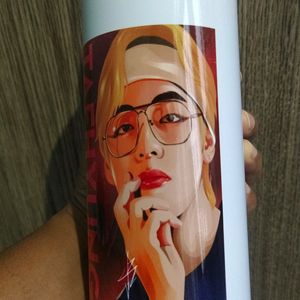 600ml Water Bottle:BTS Taehyung Art Printed