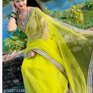 New With Tag Saree 💚& Blouse Material