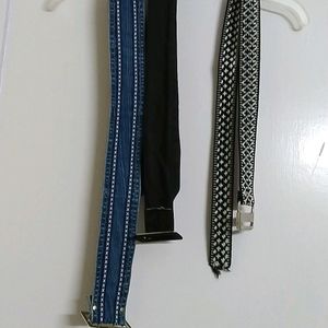 Combo Of Three Belts