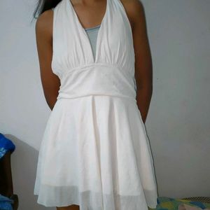 Pinterest Inspired White Flowy Mini Dress!