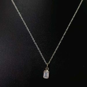 Pure Sterling Silver  Zirconia Dainty Necklace