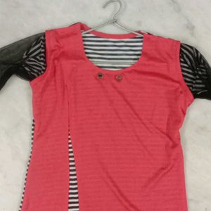 Peachy Colour Fancy Top For Girls 10-15 Years Old