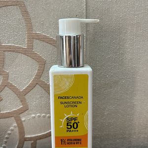 Sunscreen lotion with SPF 50 and PA+++