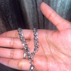 A Silver Broken Heart Braclet