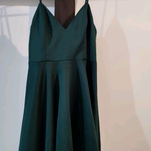 Floor Length Green Gown Come  With Heavy Quality