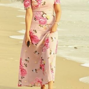 Faballey Floral Maxi Dress