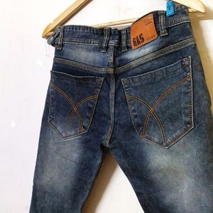 Gas Brand Navy Blue Colour Jean For Men