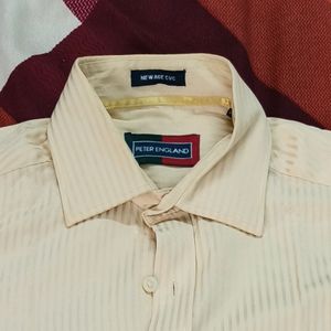 Peter England Yellow Formal Office shirt