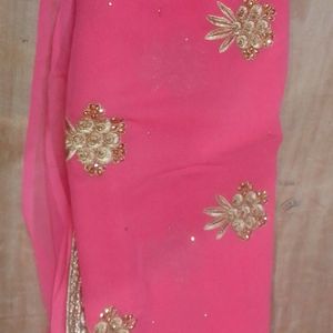 Baby Pink Colour New Saree