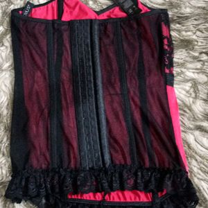 Pink Lace Gothic Halloween Corset