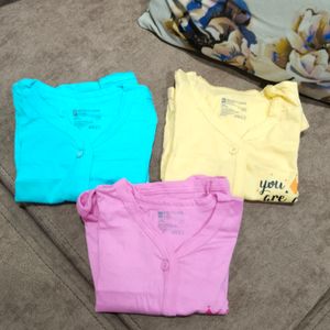 New Born Baby Kids  Button Tops