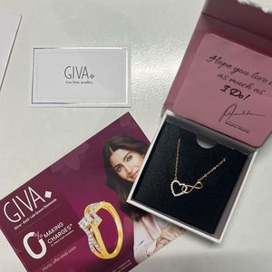 Giva Pure Silver Rose Gold Locket  Pendant