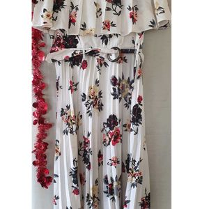 Floral Off Shoulder Dress