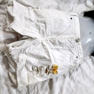 🎀🐇 Barbie White Distressed Shorts 🐇🎀