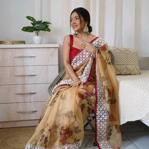 Pure Organza Saree For Women