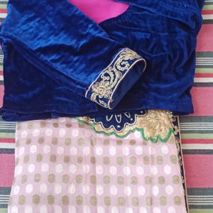 Pink Pach Saree