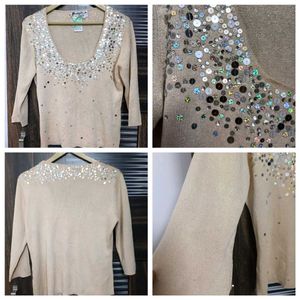 Semi Winter Shiny Sequine Top