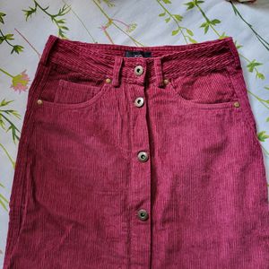 Corduroy Skirt