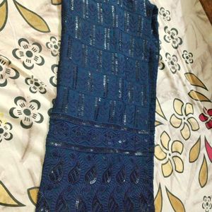 Royal Blue Chamki Kurti