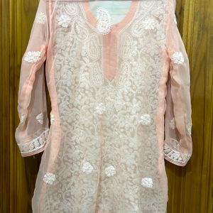 Peach Colour Kurta