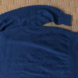 ZARA ROUND NECK ROYAL BLUE SWEATER