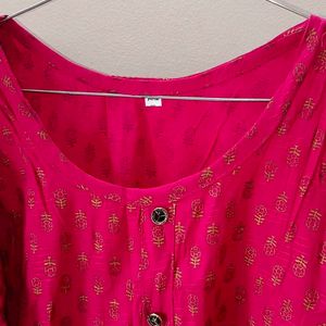 Pink Kurta For Women XL Size It Says