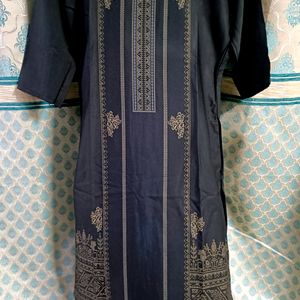 Black Crepe Kurta