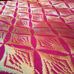 Soft Pink Banarasi Silk Saree