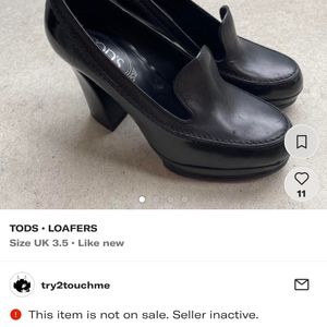 Tod’s Platform Loafer Heels