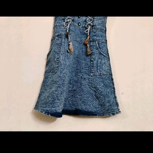 Denim Jeans Mini Dress