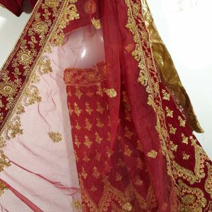 Emblished Bridal Lehenga Choli Set For Women's