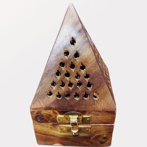 Wooden Incense Sticks Pyramid Box Fragrance Stand