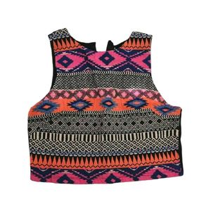 Sassafras MultiColoured Cropped Top