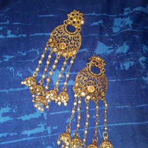 Gold Plated Jhumka Set