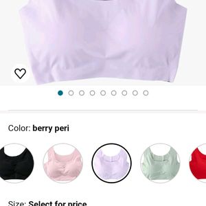 Unused New Crop Top Bra