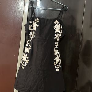 Cute Embroidery Short Dress