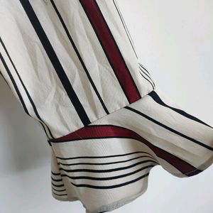 Korean Made Striped Printed Top