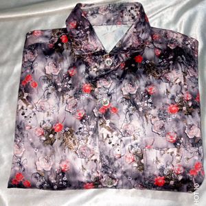 Mens Shirt Flower Design .