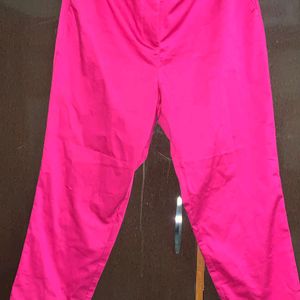 Pink Formal Office Pants For Women Girls