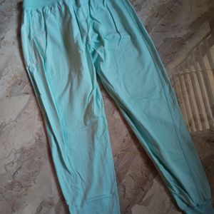 Printed Cyan Joggers