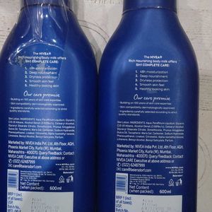 NIVEA BODY LOTION 600ML SET OF 2