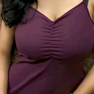 ❗️❗️ FREE DELIVERY❗️❗️WINE PURPLE SLEEVELESS DRESS