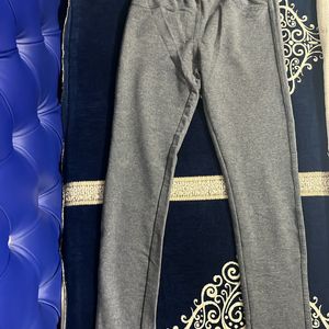 Grey pyjama sweatpants for girls 11-12 years