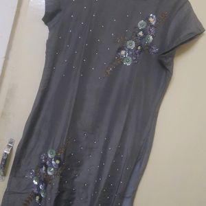 Party Wear Muslin Silk Kurta