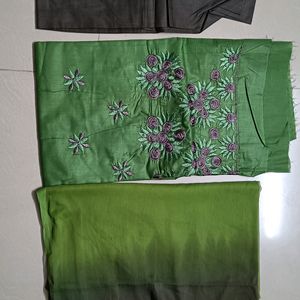 Pretty Embroidery Chudithar Material