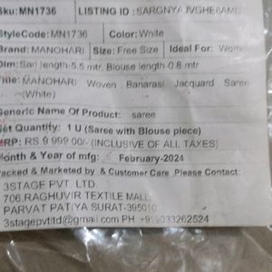 Banarsi Saree Manohari Brand